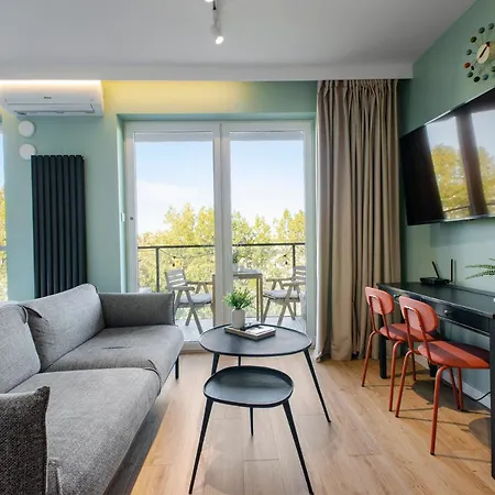 Apartment Queen Size Bed - Obok Manufaktury W Centrum Lodzi - Parking Gratis!!! *