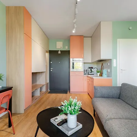 شقة Queen Size Bed - Obok Manufaktury W Centrum Lodzi - Parking Gratis!!! *