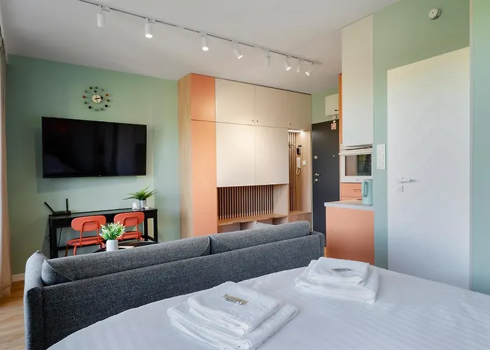 Queen Size Bed - Obok Manufaktury W Centrum Lodzi - Parking Gratis!!! Łódź