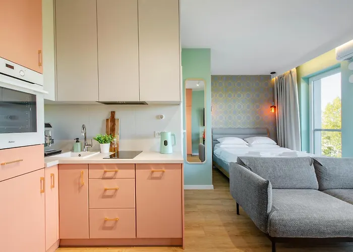 Lejlighed Queen Size Bed - Obok Manufaktury W Centrum Lodzi - Parking Gratis!!! *