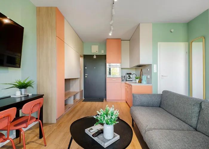 شقة Queen Size Bed - Obok Manufaktury W Centrum Lodzi - Parking Gratis!!! *